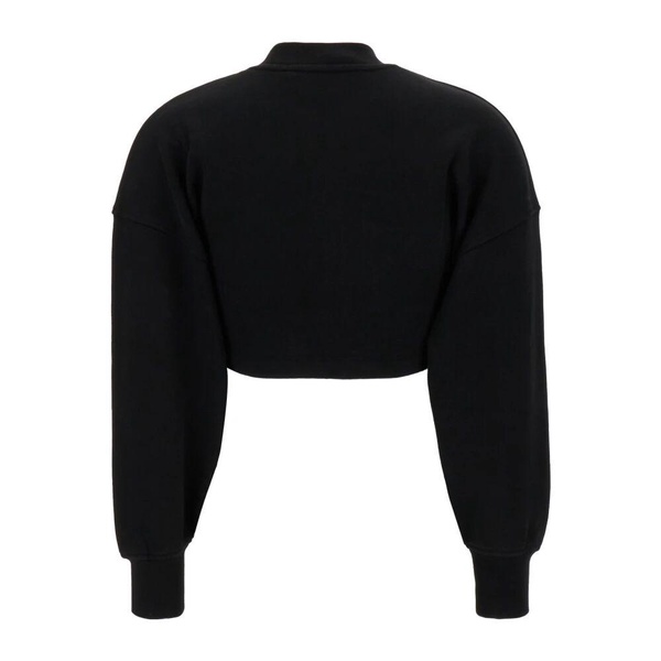 Ruched-Detailed Palm Plaque Sweatshirt