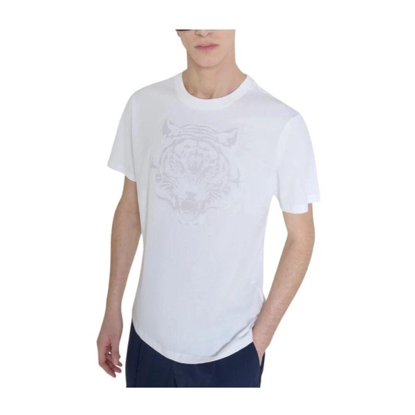 White Tiger Print T-shirt