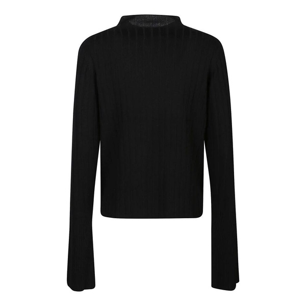 Black Funnel Neck Sweater