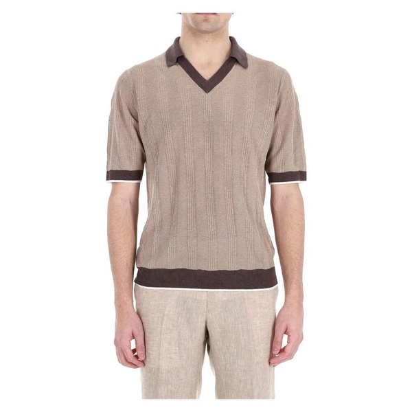 Tennis-inspired Dove Grey Polo Shirt