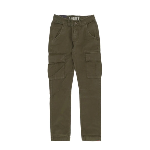 Dark Olive Cargo Trousers Men