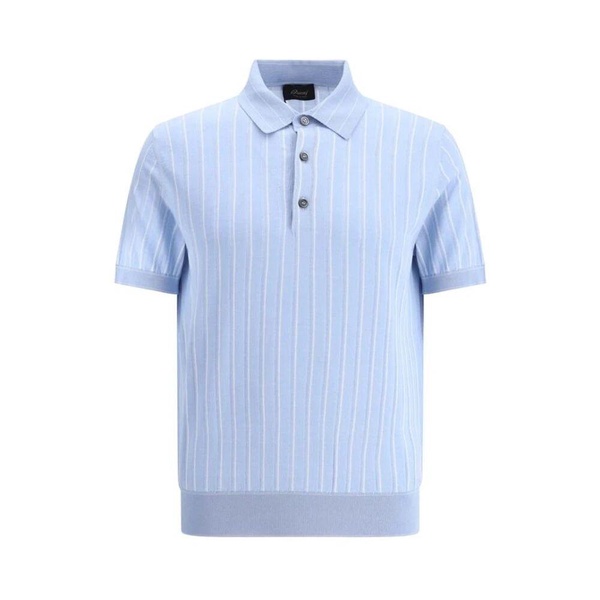 Striped Knitted Polo Shirt