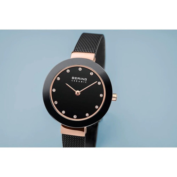 Ladies Watch Ceramic 29 mm Bracelet Milanaise 11429-166