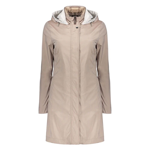 Goose Down Hooded Jacket with Zip