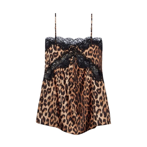 Animal Print Lace Top Leonie