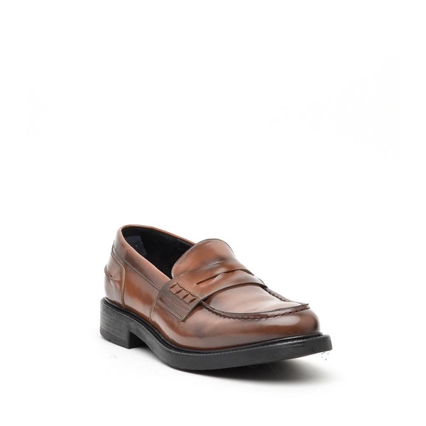 Brown Leather Loafer Memory Foam Sole