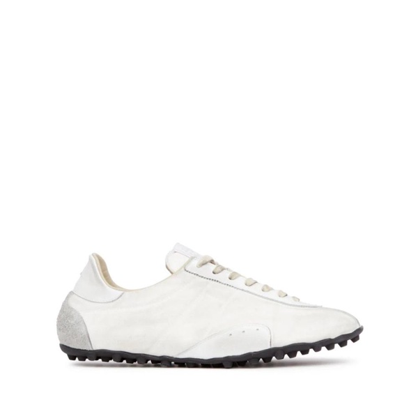 White Sneakers with Lace-Up Detailing