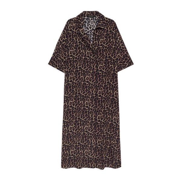 Sophisticated Leo Midi Dress