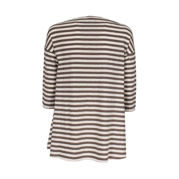 Striped Linen Cotton T-shirt