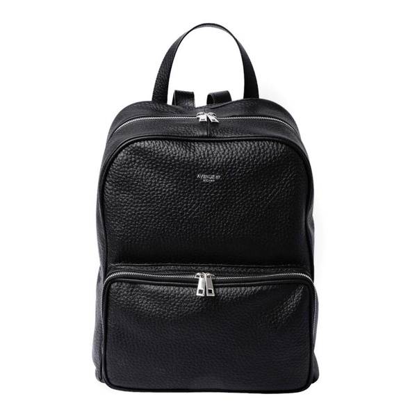 Black Backpack with Multiple Compartments