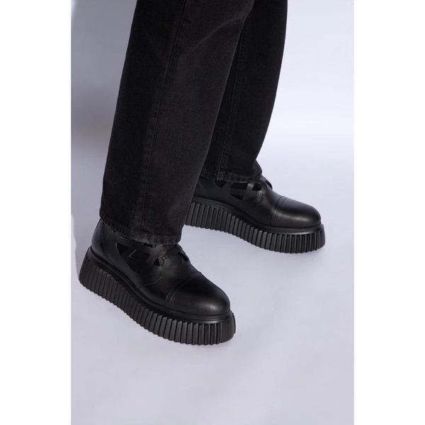 Black Viggy Platform Ankle Boots