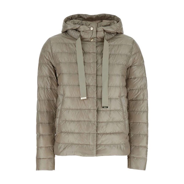 Down Jacket with Drawstring Hood