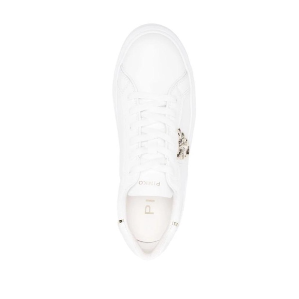 White and Silver Sneakers for Women