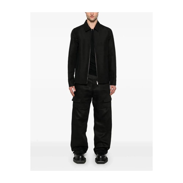 Classic Black Jacket with Snap Buttons