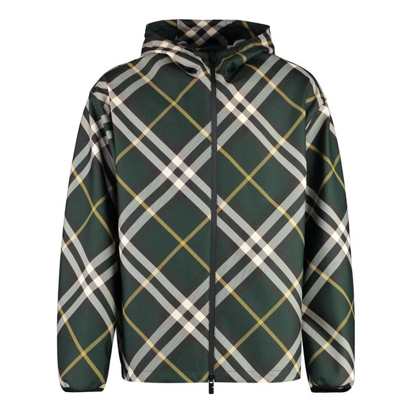 Hooded Jacket with Technical Fabric
