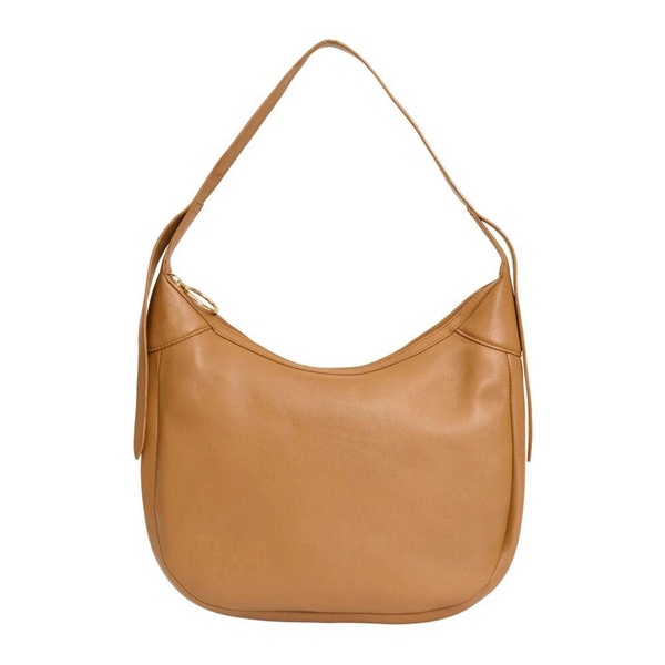 Caramel Leather Shoulder Bag