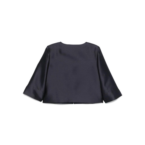 Navy Blue Jacket with Hook Fastening