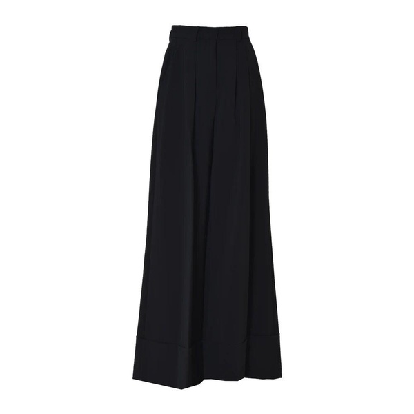 Stylish Black Wide Trousers