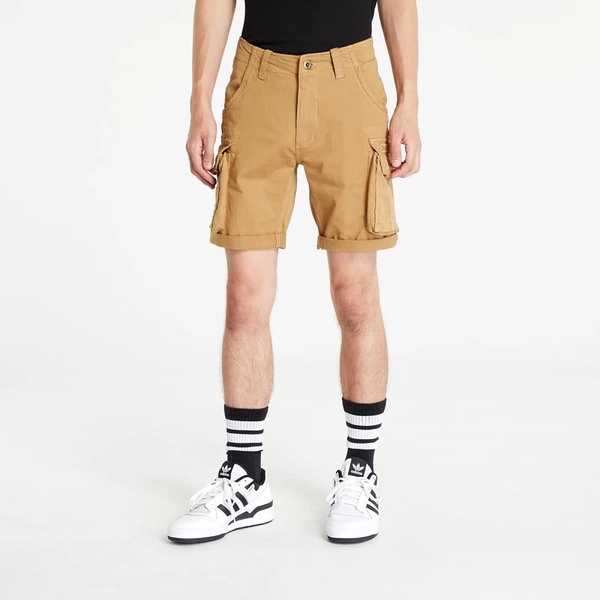 Khaki Cargo Crew Shorts