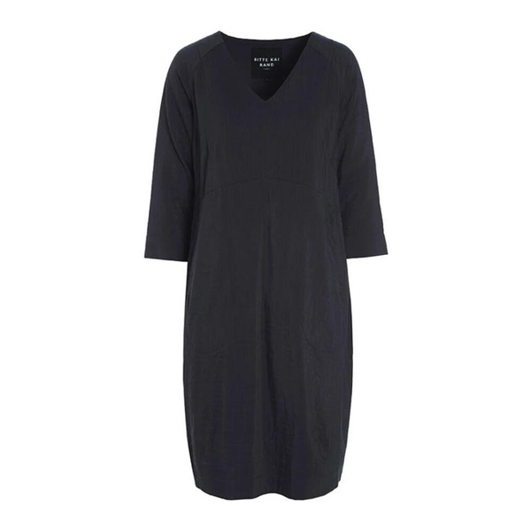Black Doubleweave Dress 231-2327-4037