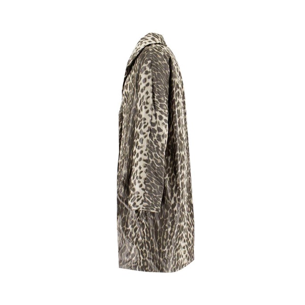 Leopard Print Nylon Coat