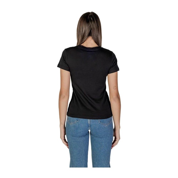 Black Plain Cotton Round Neck T-shirt