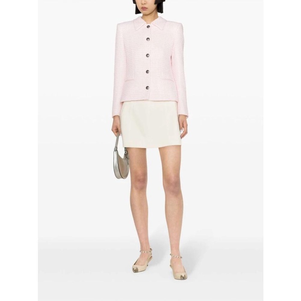 Powder Tweed Check Jacket with Sequin Embellishment