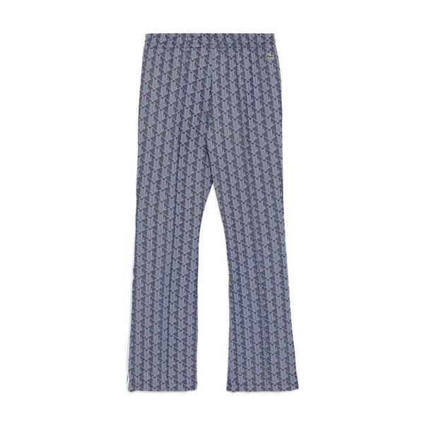 Blue Striped Flared Bottom Pants