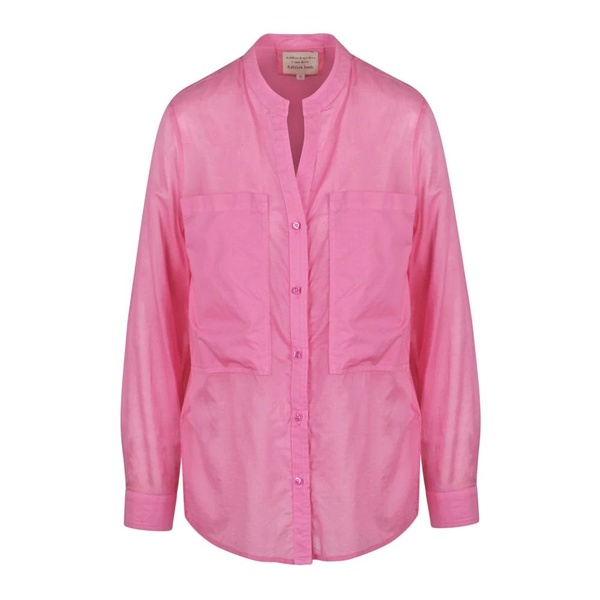 Cotton Shirt with Round Neck