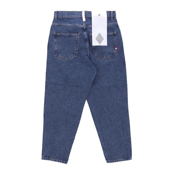 Stone Wash Wide Leg Jeans