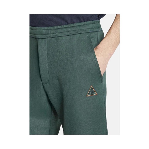 Dark Green Wool Jersey Jogging Pants