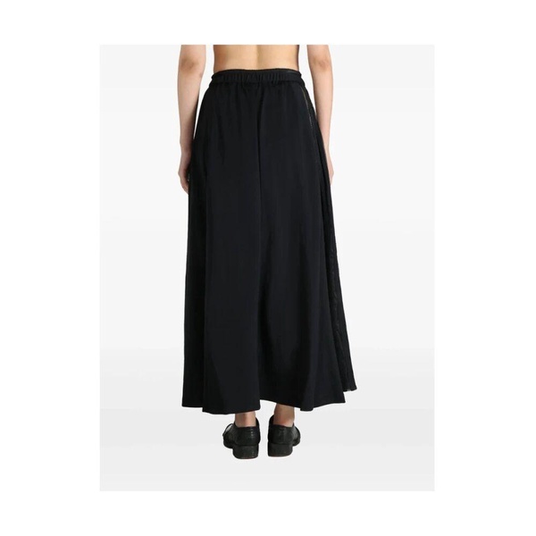 Black High-Waisted Mesh Skirt