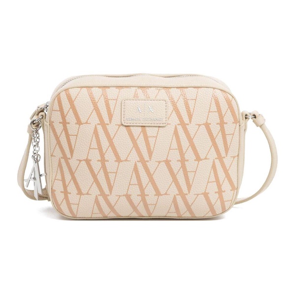 Logo Crossbody Bag with Zip Closure