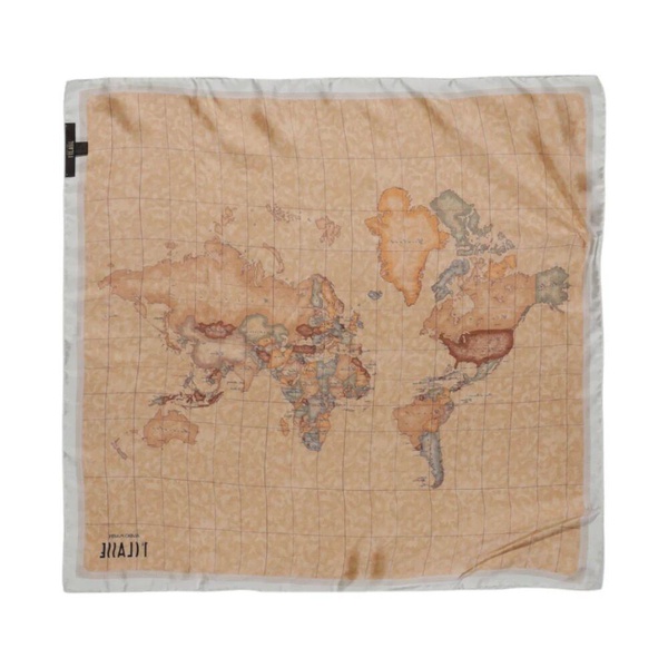 Luxurious Silk Aloe Print Scarf