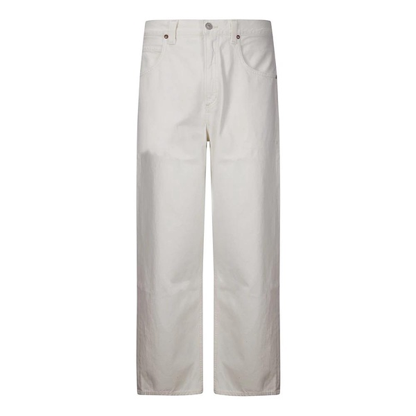 High Waist Wide Leg Five Pocket Jeans