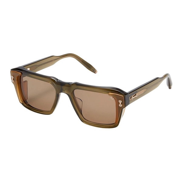 Square Oversize Sunglasses Olive Green