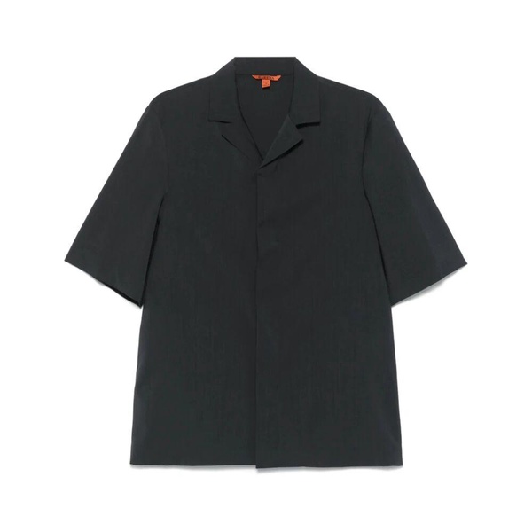 Dark Grey Camp Collar Shirt
