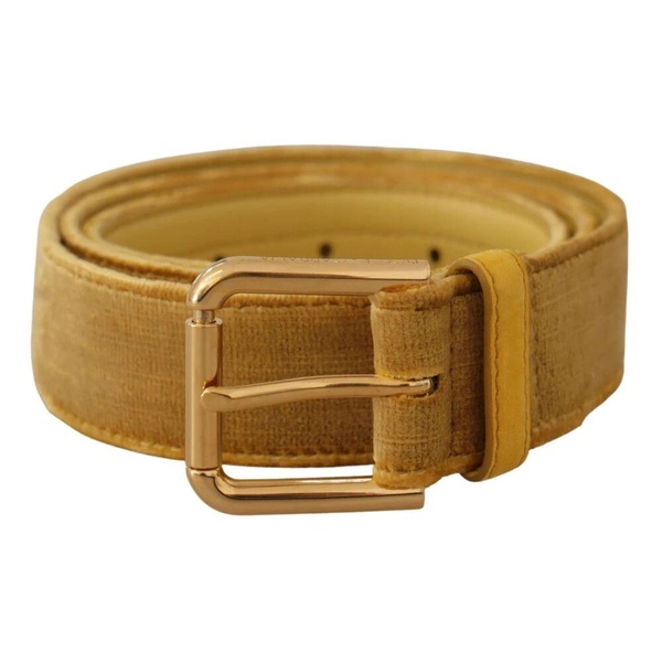 Velvet Gold Metal Logo Belt