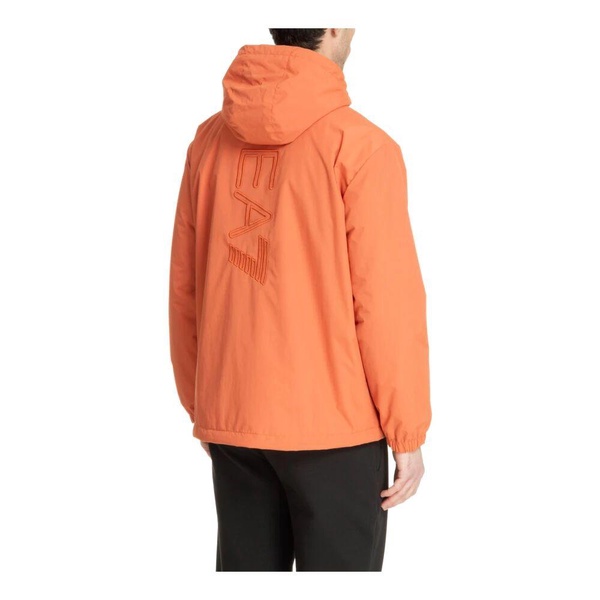 Zip Hooded Jacket with Logo Pockets