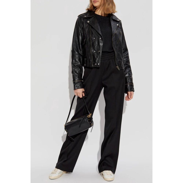 Black Pleated Trousers