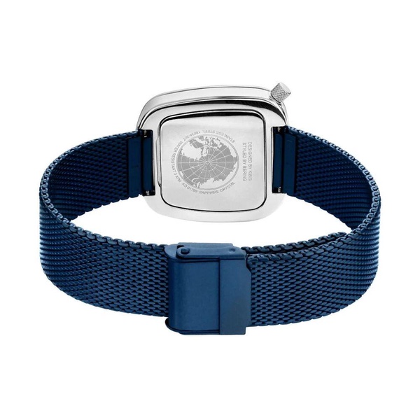 Women's Quartz Stainless Steel Silver-Blue Milanese Bracelet Watch 18034-307
