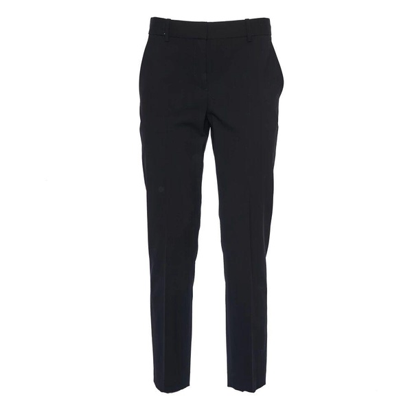 Black Wool Slim Fit Trousers