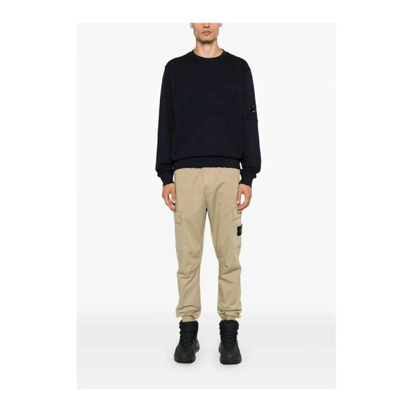 Diagonal Raised Fleece Crewneck Sweatshirt