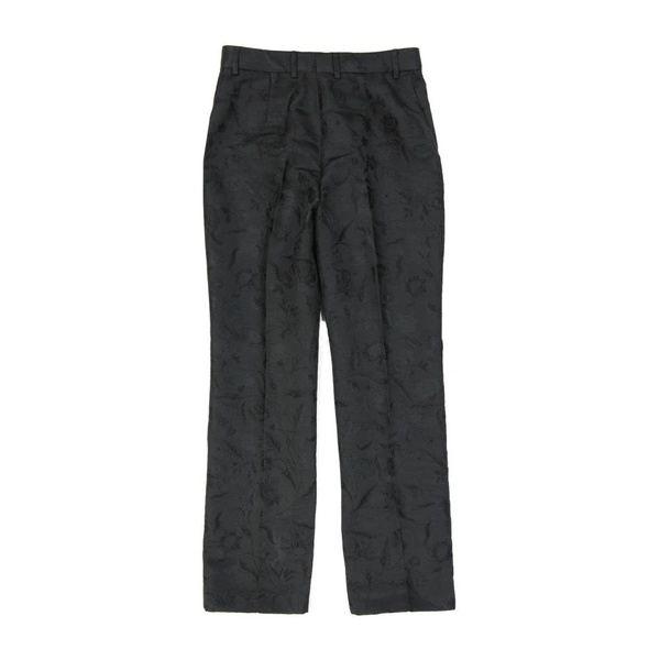 Embroidered Classic Trousers with Flower Details