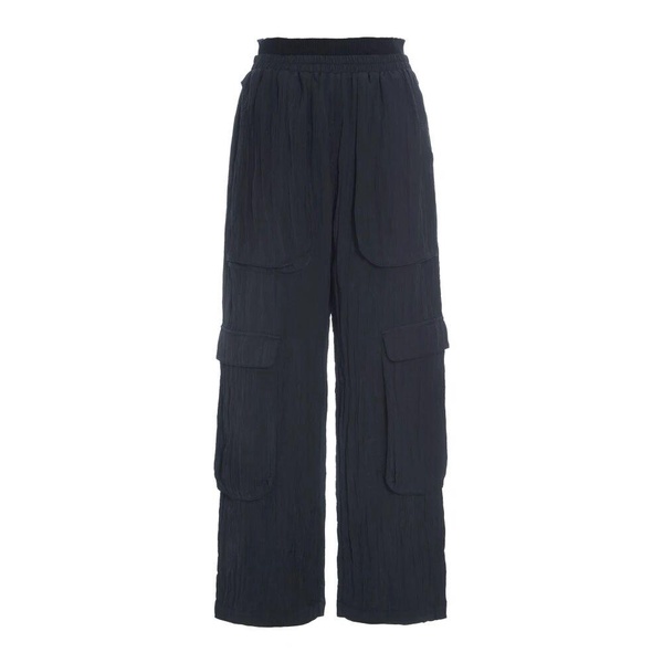 Black Hannoki Trousers with Pockets