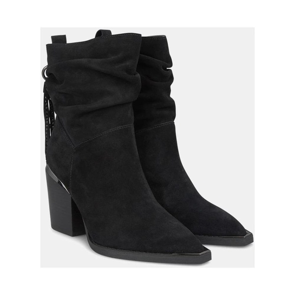 Fringed Rhinestone Ankle Boots