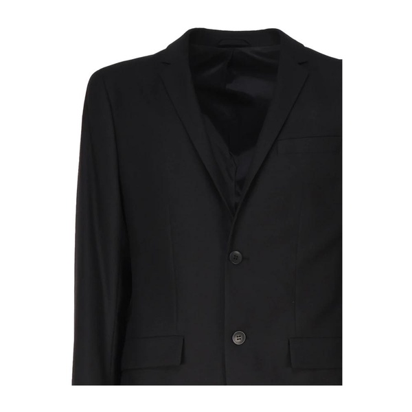 Black Cotton Elastan Jacket