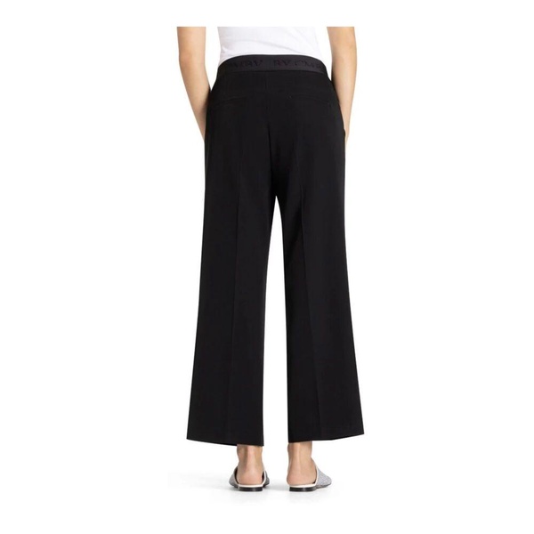 Wide Fit Culotte Pants with Elastic Waist