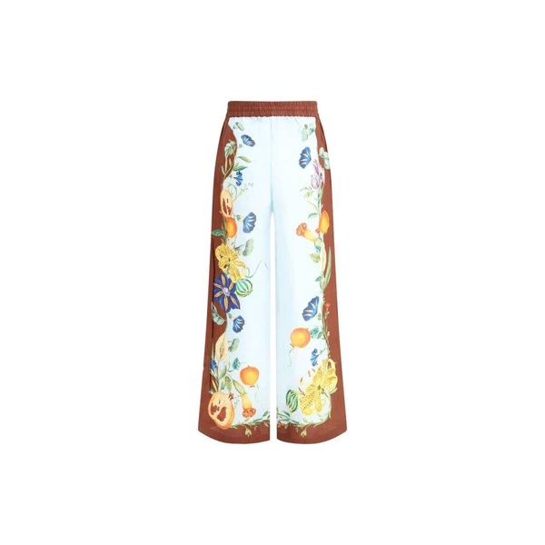 Floral Wide Leg Linen Pants