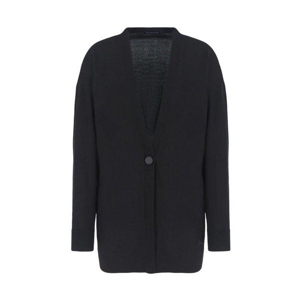 Black Shawl Collar Sweater AW24